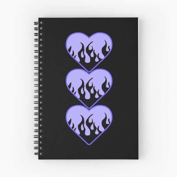 Item preview,  3 layered black flame blue heart designed and sold by stickersbyro ☆.
