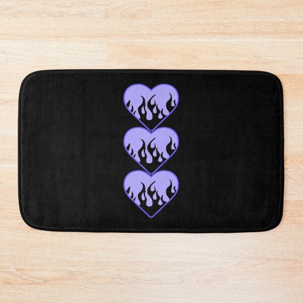 Item preview,  3 layered black flame blue heart designed and sold by stickersbyro ☆.