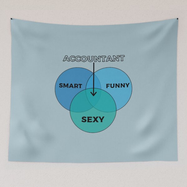 Item preview, Accountant Venn Diagram, Funny Accountant Gift Idea, Accounting Student, Accounting Gifts, CPA designed and sold by Eddyed.
