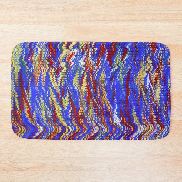 Item preview,  Abstract Vintage Marbling / Marbled Paper With Blue\Red Mix Pattern designed and sold by T Artist.
