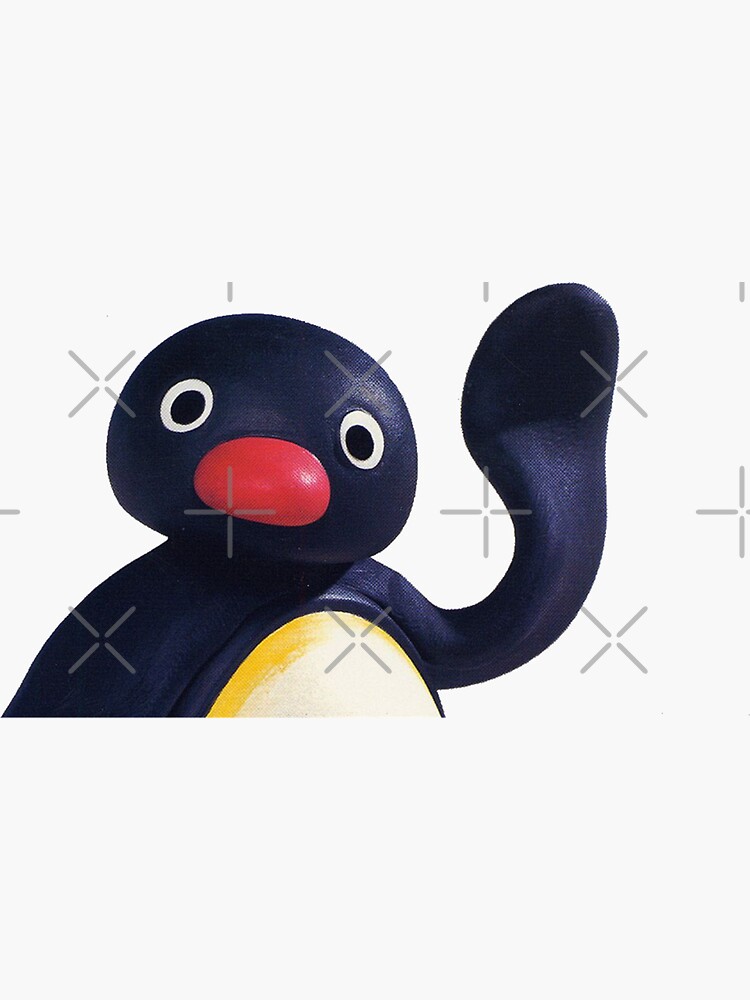 Imagen 3 de 3, Pegatina con la obra Pingu Mirón, diseñada y vendida por BukLauDesu.