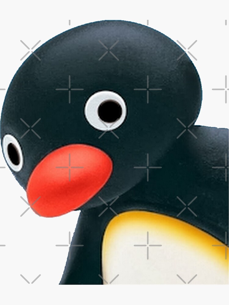 Imagen 3 de 3, Pegatina con la obra Pingu Mirón, diseñada y vendida por BukLauDesu.