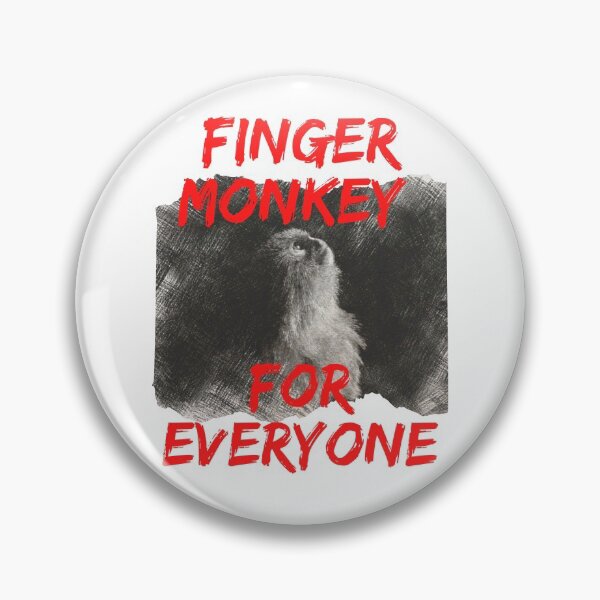 Item preview, Finger Monkey for Everyone and Drawing of Monkey Face designed and sold by wodra.