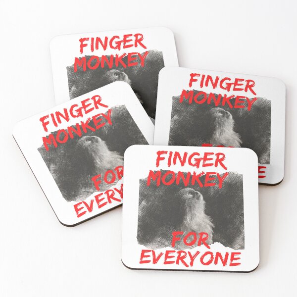 Item preview, Finger Monkey for Everyone and Drawing of Monkey Face designed and sold by wodra.