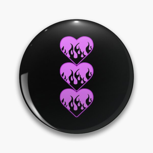 Item preview, layered black flame lavender heart designed and sold by stickersbyro ☆.