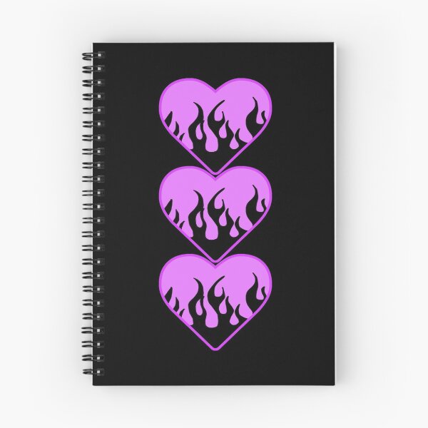 Item preview, layered black flame lavender heart designed and sold by stickersbyro ☆.
