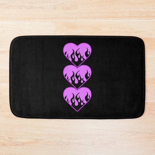 Item preview, layered black flame lavender heart designed and sold by stickersbyro ☆.
