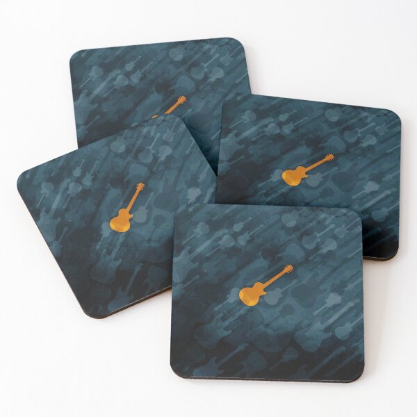 Item preview, Guitar diversity pattern-dark blue designed and sold by xavoblues.