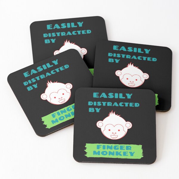 Item preview, Easily Distracted by Finger Monkey designed and sold by wodra.