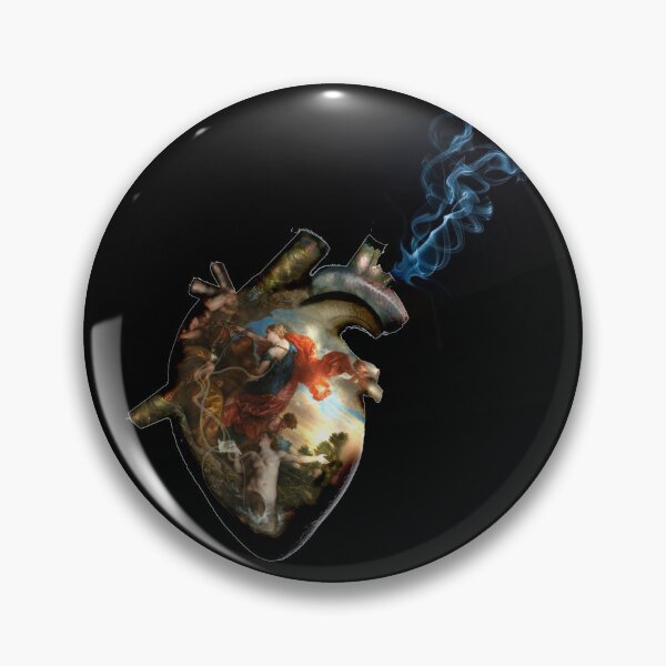 Item preview, smoking art heart designed and sold by Amy Brecker.