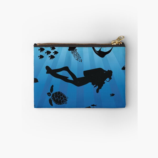 Item preview, Deep Water Diver Sea Life Square designed and sold by TheInkElephant.