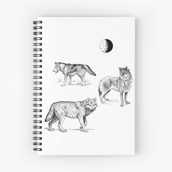 Item preview, Beautiful 3 Timber Wolf Moon | Great Three Grey Wolfpack | designed and sold by BestBash.