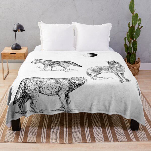 Item preview, Beautiful 3 Timber Wolf Moon | Great Three Grey Wolfpack | designed and sold by BestBash.
