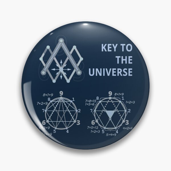 Item preview, Key To The Universe (light blue on dark monochrome) designed and sold by tuzlay.