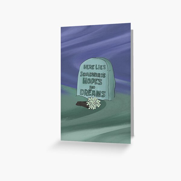 Item preview, Here Lies Squidward’s Hopes and Dreams  | Spongebob Themed | @HeckinFarOut designed and sold by Two Otters Co.