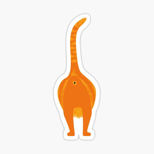 Cat Butt Sticker For Sale By Lydiaaoife Redbubble