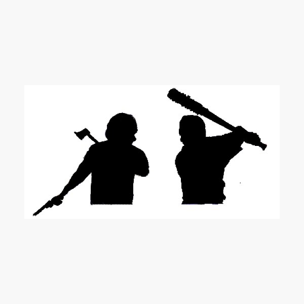 Aperçu de l'œuvre Negan et Rick Grimes créée et vendue par MoreArt15.