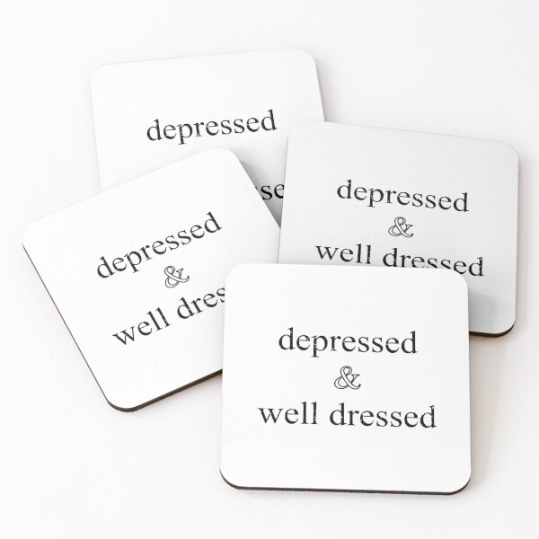 Item preview, Depressed & Well Dressed designed and sold by cryinintheclub.