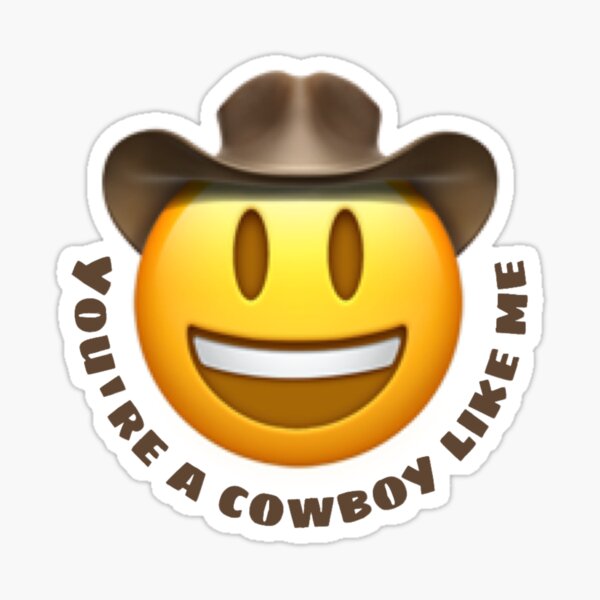 cowboy-like-me-sticker-for-sale-by-sophieyyun-redbubble