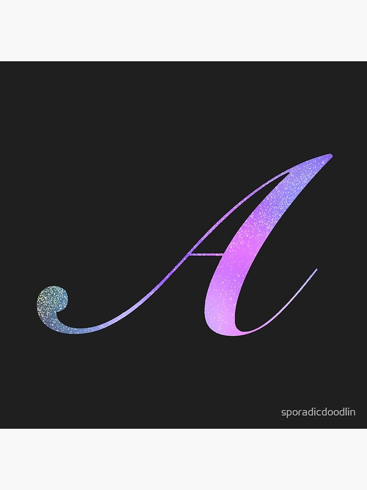 Monogram Galaxy Cursive Letter F Sticker for Sale by sporadicdoodlin