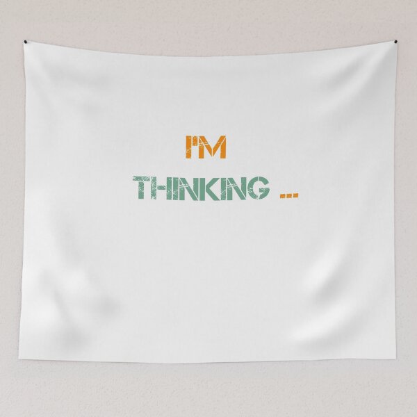 Item preview, I'm Thinking , Vintage, Funny Saying , Birthday Gift designed and sold by Soukainadesign.