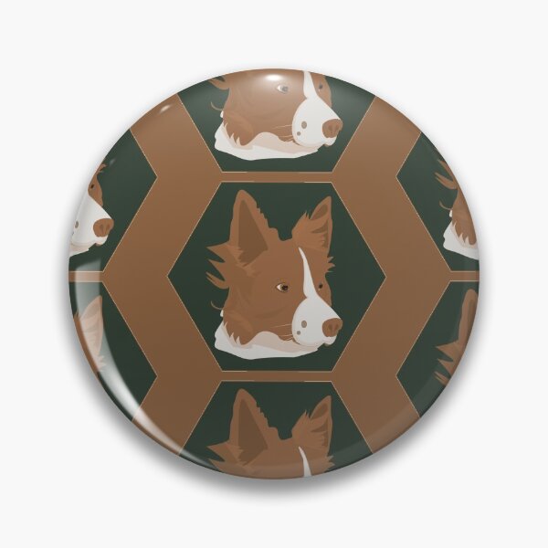 Item preview, Working Border Collie Dog on a Green Background designed and sold by CaliCreativeDesigns.