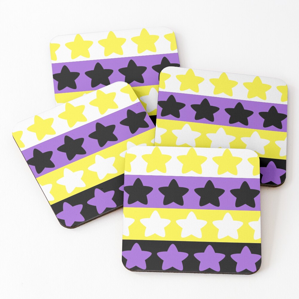 Item preview, Coasters (Set of 4) designed and sold by QueerShop.
