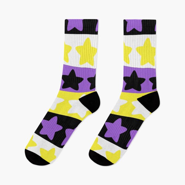 Item preview, Non-Binary Pride Star Pattern designed and sold by QueerShop.