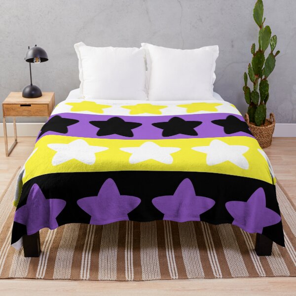 Item preview, Non-Binary Pride Star Pattern designed and sold by QueerShop.