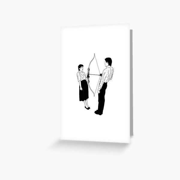 Marina Abramovic and Ulay Rest Energy Greeting Card