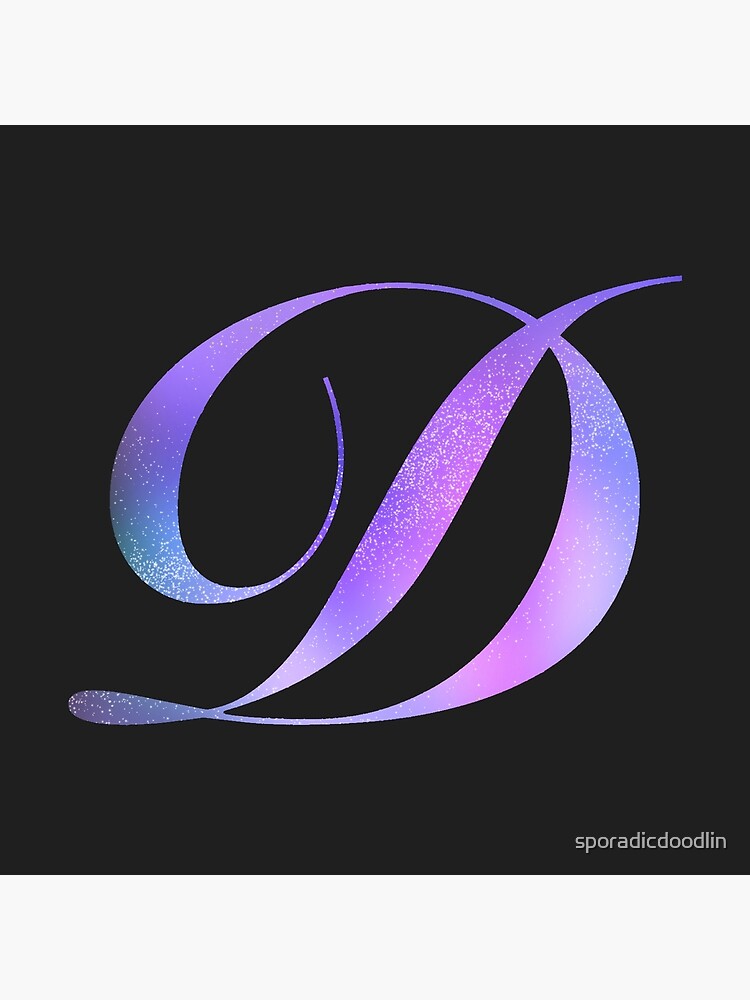 Monogram Galaxy Cursive Letter I Sticker for Sale by sporadicdoodlin
