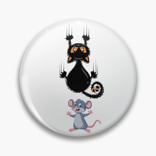 Item preview, The cat is afraid of the mouse,new design designed and sold by ESAMSTORE.