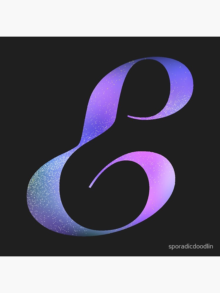 Monogram Galaxy Cursive Letter F Sticker for Sale by sporadicdoodlin