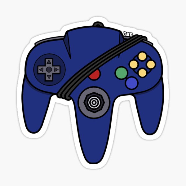 Vista previa del artículo con la obra «Controlador N64 - ¡Índigo!», diseñado y vendido por Canadian Bacon Gaming.