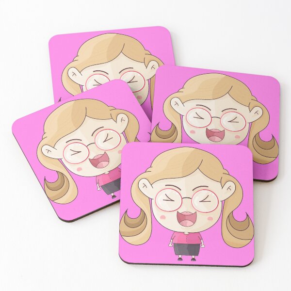 Item preview, Funny cute girl with Big head illustration designed and sold by NajoFashions.