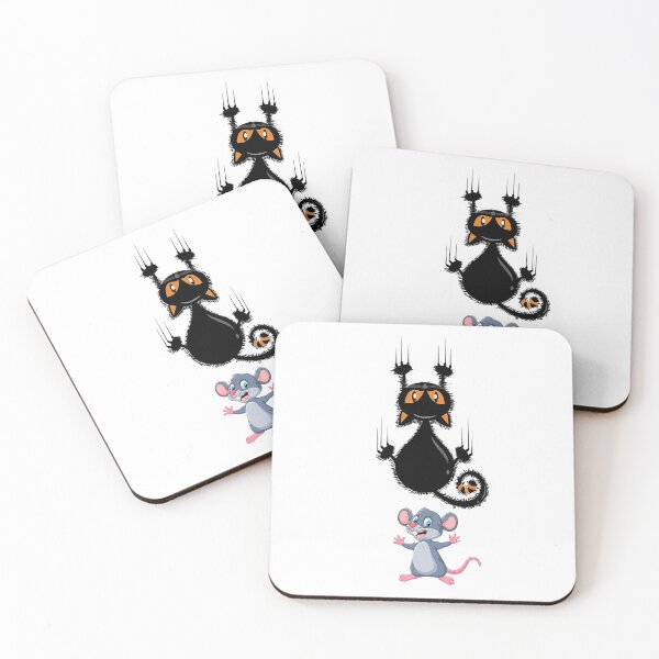 Item preview, The cat is afraid of the mouse,new design designed and sold by ESAMSTORE.