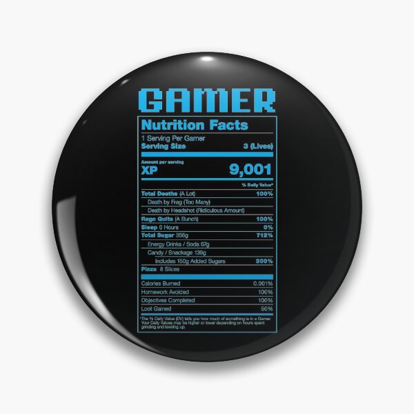 Item preview, Gamer Nutrition Facts designed and sold by jdotrdot712.