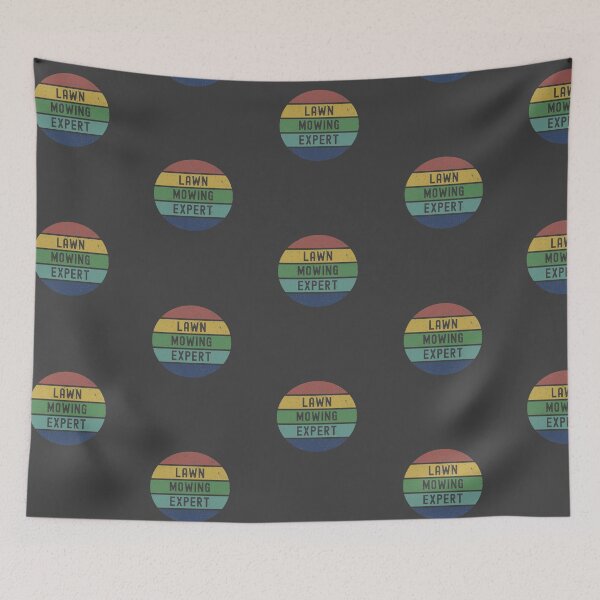 Item preview, Lawn Mowing Expert - Cool Distressed Sunset Novelty Graphic designed and sold by Dorkification.