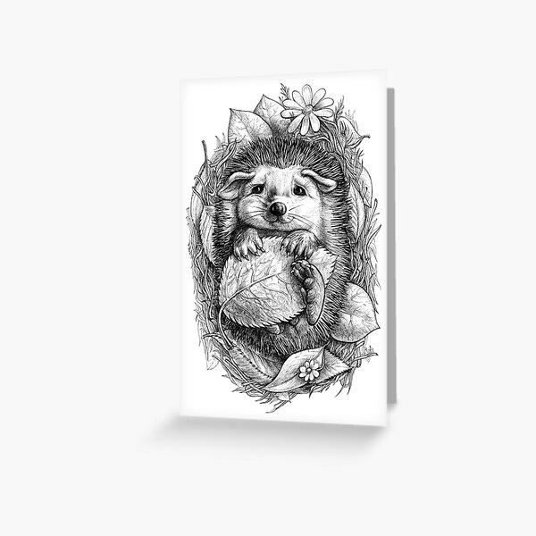 Little hedgehog Greeting Card