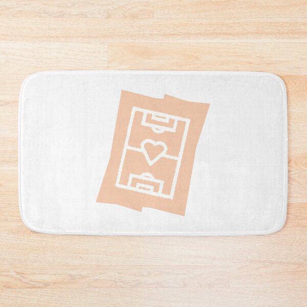 Item preview, Soccer field with a heart - trend color salmon designed and sold by 22ndbrand.