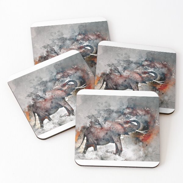 Item preview, Dust Bathing Elephant designed and sold by Lisa Smallbod.