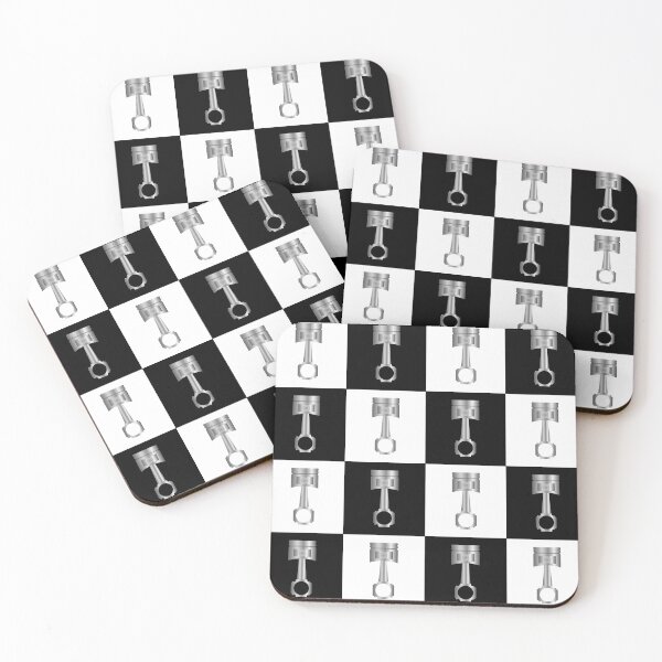 Item preview, Auto Mechanic Pistons Checkerboard Design designed and sold by Nerdy-Tees.