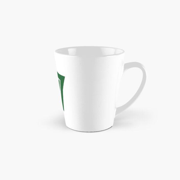 Football field with a heart - trend color dark green Tall Mug