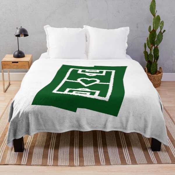Item preview, Football field with a heart - trend color dark green designed and sold by 22ndbrand.