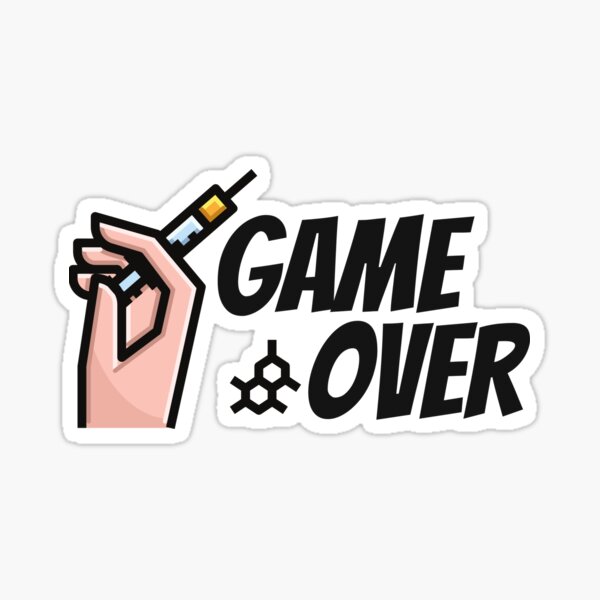 Buy Covid Game Over Sticker - Die cut stickers - StickerApp