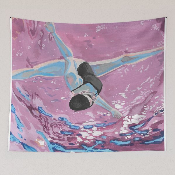 Item preview, Underwater Swimmer Painting designed and sold by Bridget Koza.