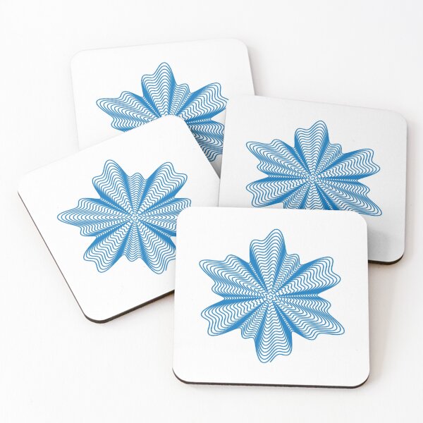 Trippy Decorative Pattern Coasters (Set of 4)