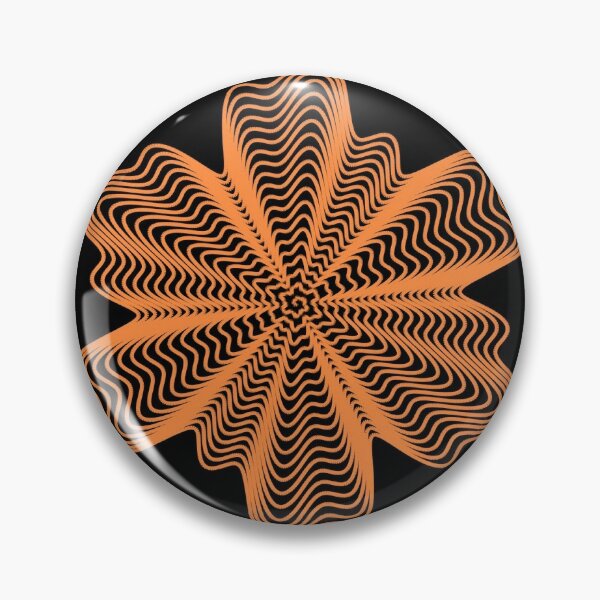 Trippy Decorative Pattern Pin