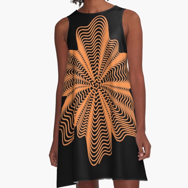 Trippy Decorative Pattern A-Line Dress