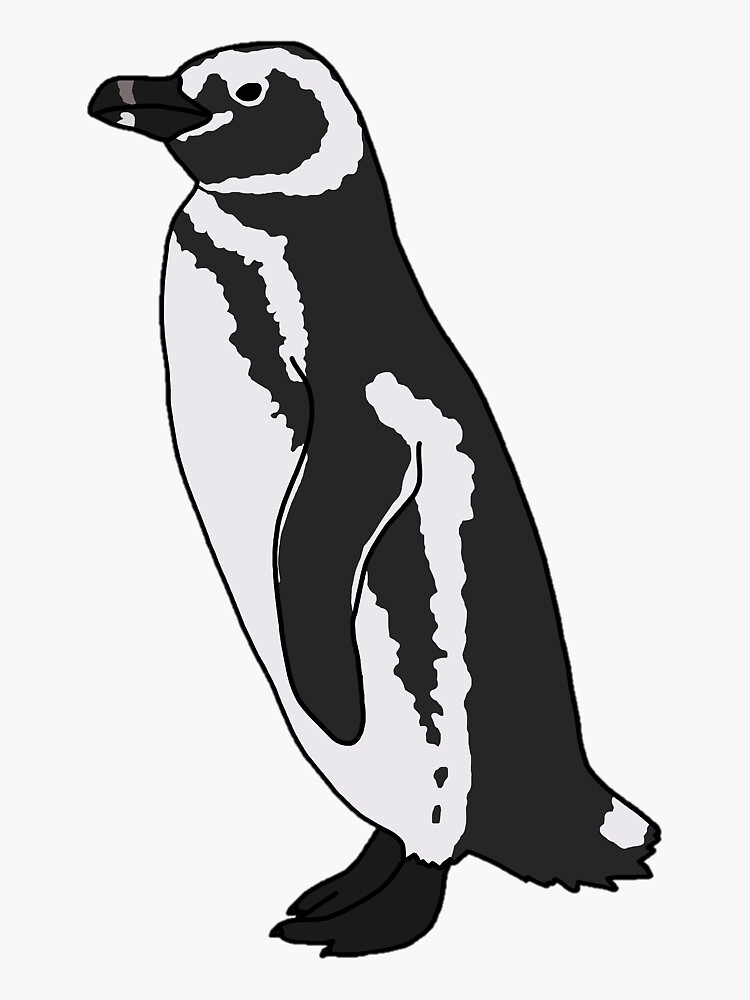 Thumbnail 3 of 3, Sticker, Magellanic Penguin designed and sold by taylorrowan.